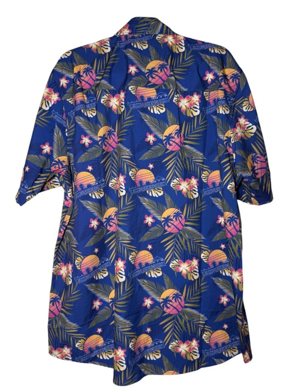 DIXXON Shirt of Summer Floral Tropical Short Sleeve Button Up Size XL Blue - Picture 3 of 10